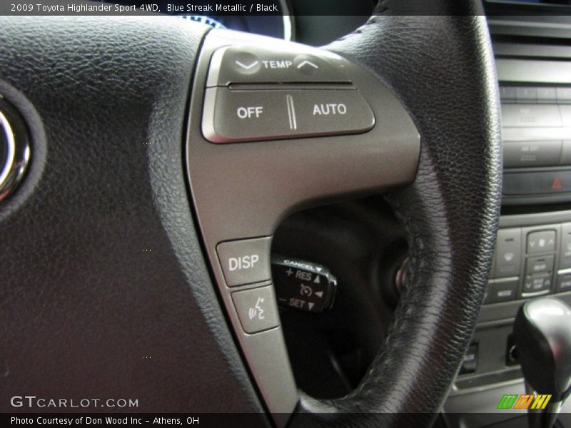 Blue Streak Metallic / Black 2009 Toyota Highlander Sport 4WD