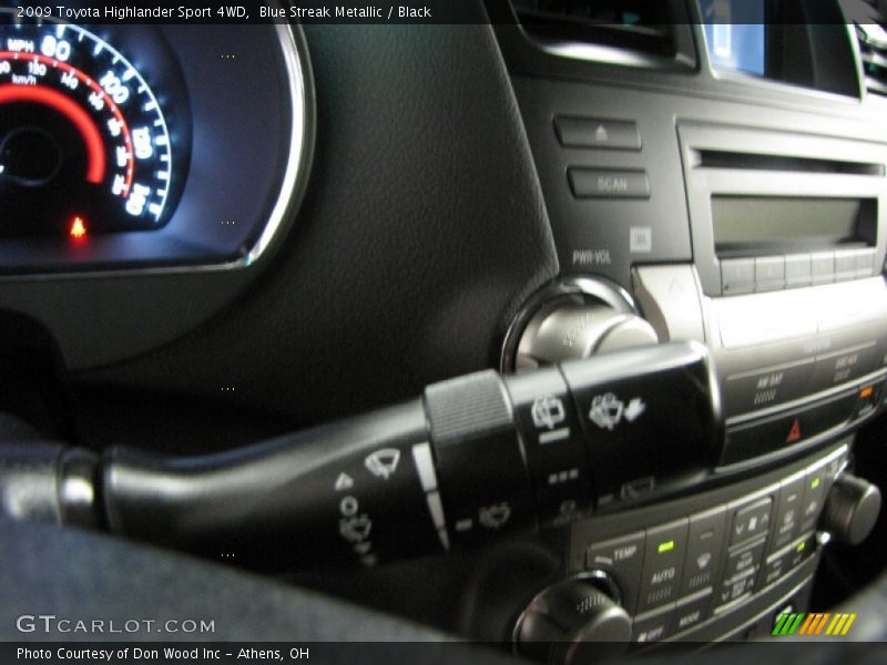 Blue Streak Metallic / Black 2009 Toyota Highlander Sport 4WD