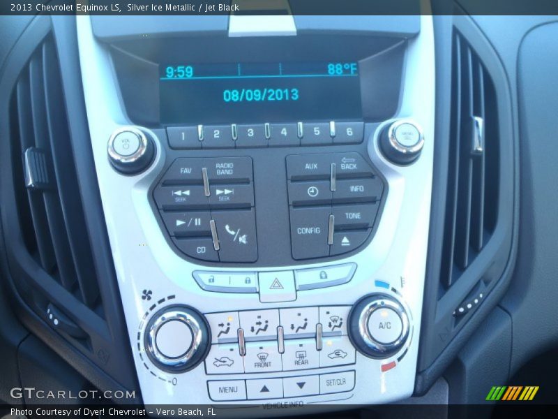 Silver Ice Metallic / Jet Black 2013 Chevrolet Equinox LS