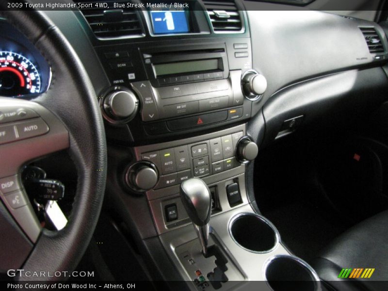 Blue Streak Metallic / Black 2009 Toyota Highlander Sport 4WD