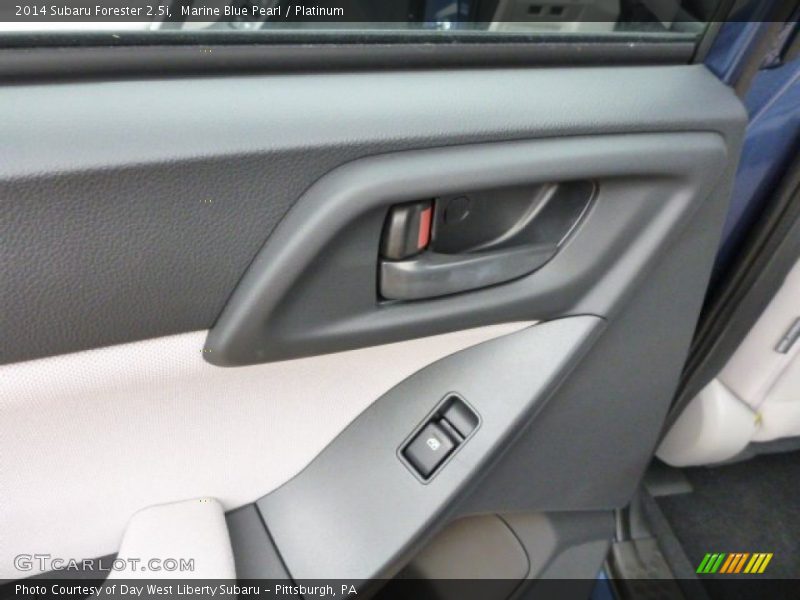 Marine Blue Pearl / Platinum 2014 Subaru Forester 2.5i