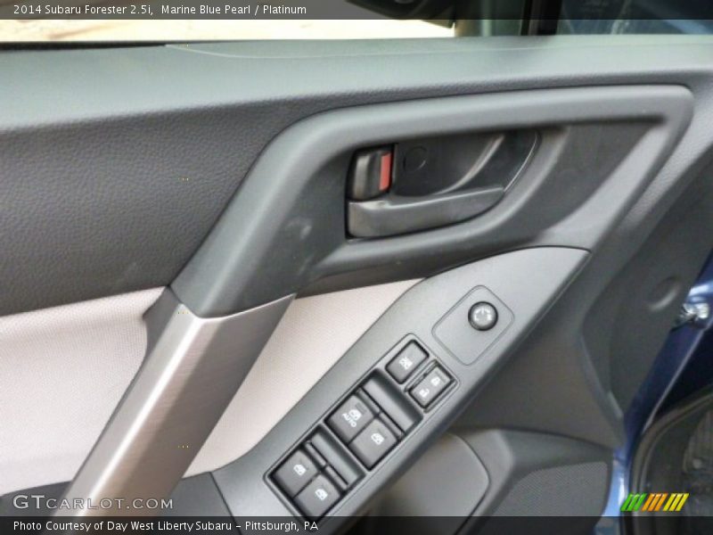 Marine Blue Pearl / Platinum 2014 Subaru Forester 2.5i