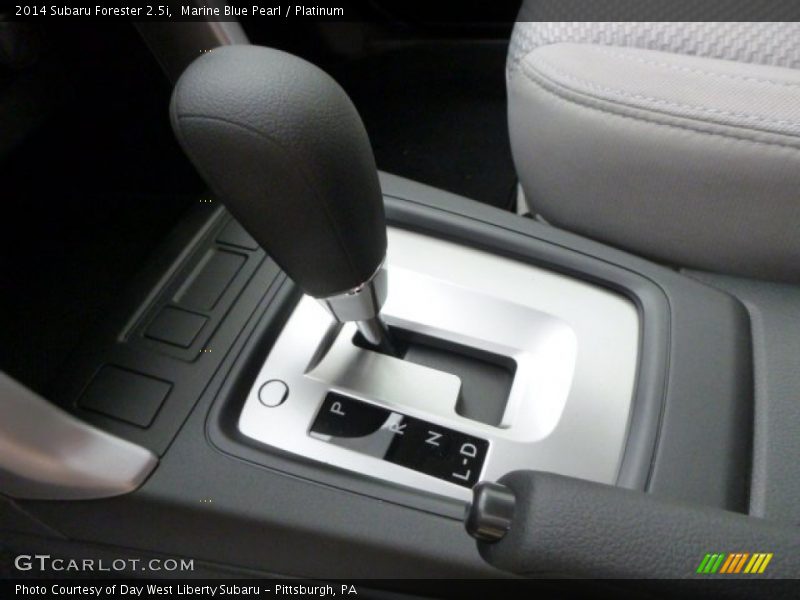 Marine Blue Pearl / Platinum 2014 Subaru Forester 2.5i