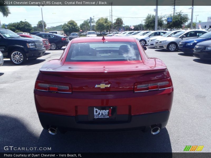 Crystal Red Tintcoat / Black 2014 Chevrolet Camaro LT/RS Coupe