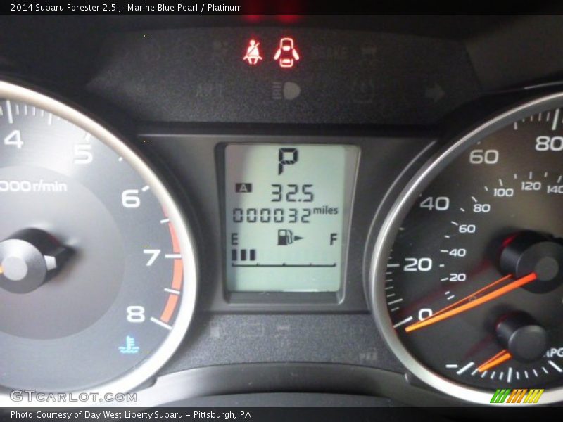 Marine Blue Pearl / Platinum 2014 Subaru Forester 2.5i