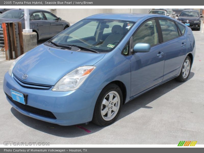 Seaside Blue Pearl / Ivory/Brown 2005 Toyota Prius Hybrid