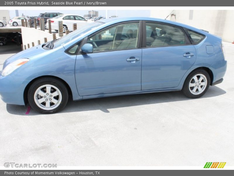 Seaside Blue Pearl / Ivory/Brown 2005 Toyota Prius Hybrid