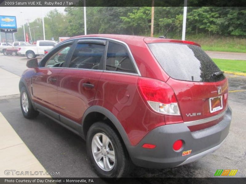 Ruby Red / Tan 2009 Saturn VUE XE