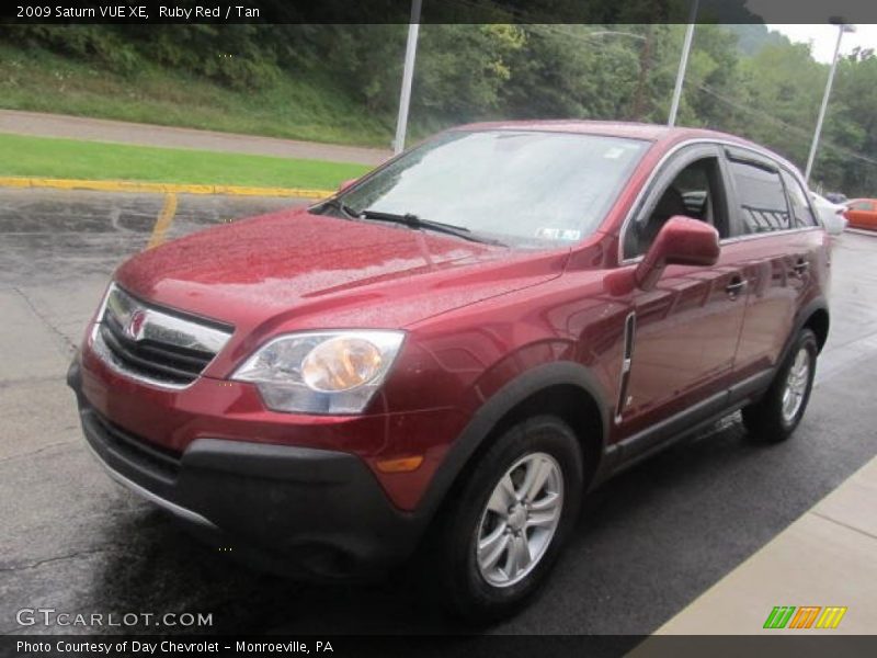 Ruby Red / Tan 2009 Saturn VUE XE
