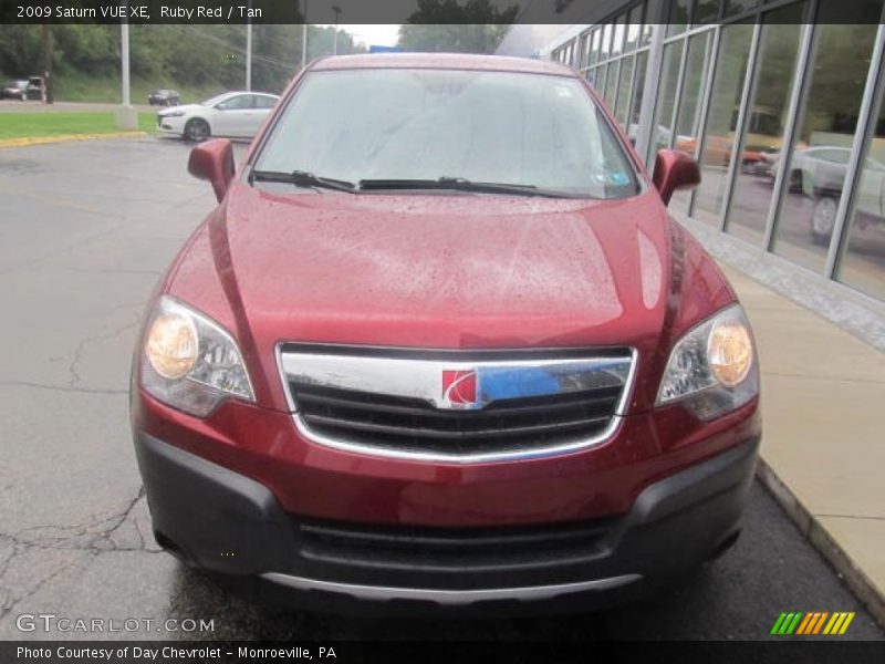 Ruby Red / Tan 2009 Saturn VUE XE