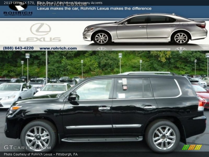 Black Onyx / Parchment/Mahogany Accents 2013 Lexus LX 570