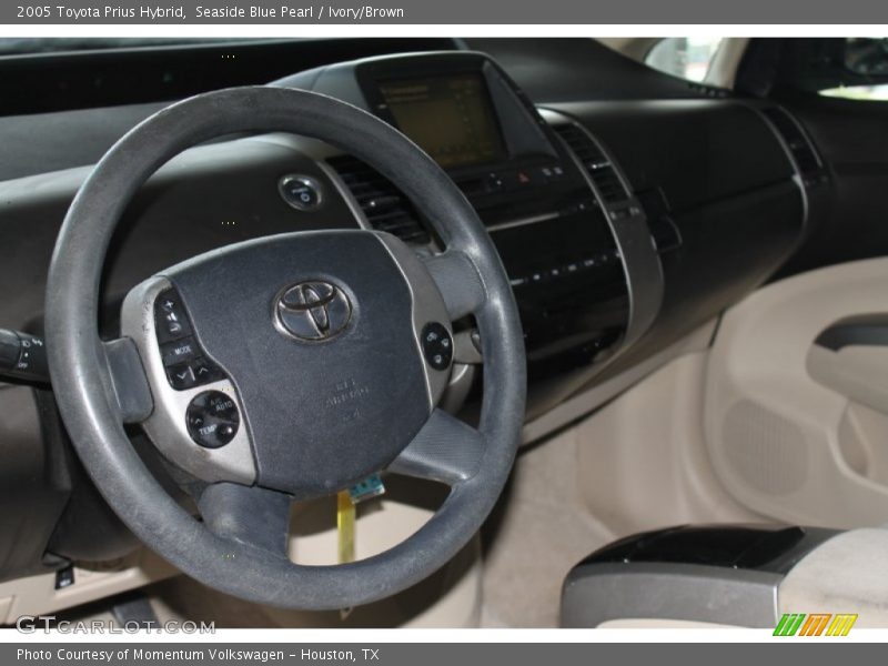 Seaside Blue Pearl / Ivory/Brown 2005 Toyota Prius Hybrid