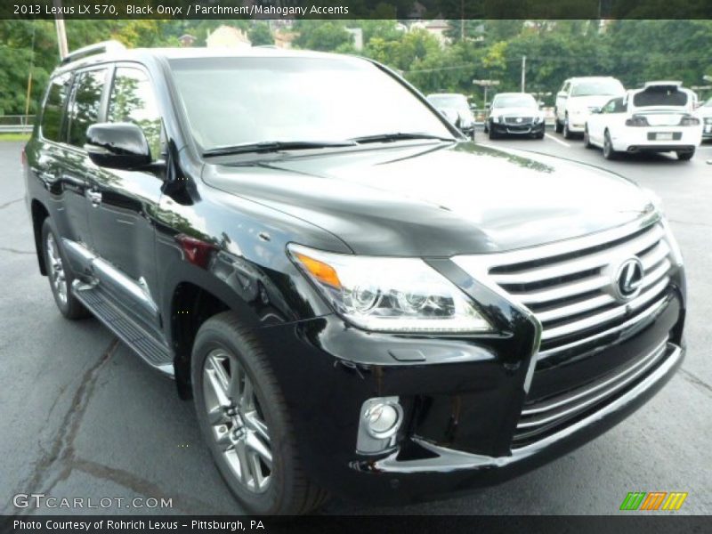 Black Onyx / Parchment/Mahogany Accents 2013 Lexus LX 570