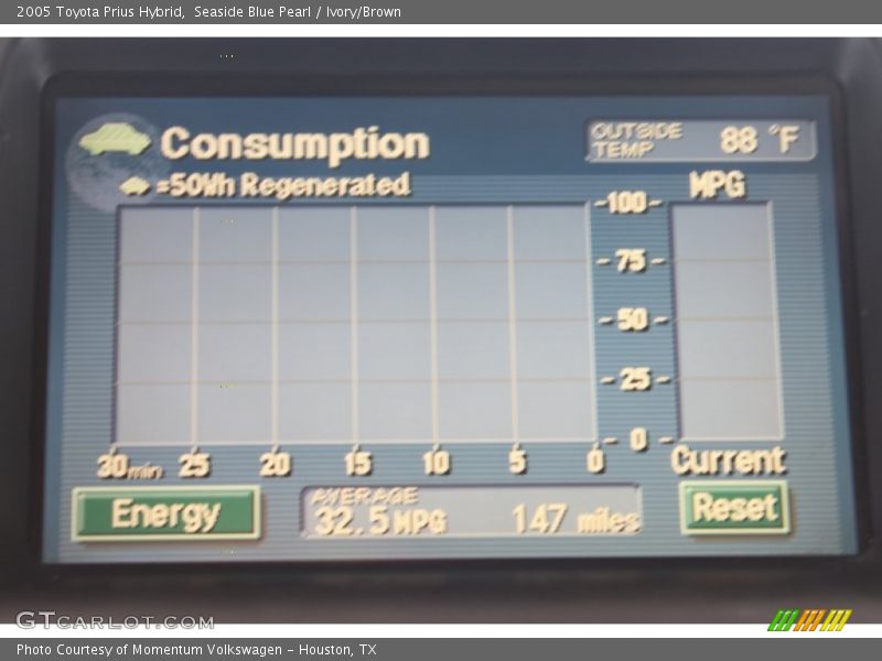Seaside Blue Pearl / Ivory/Brown 2005 Toyota Prius Hybrid