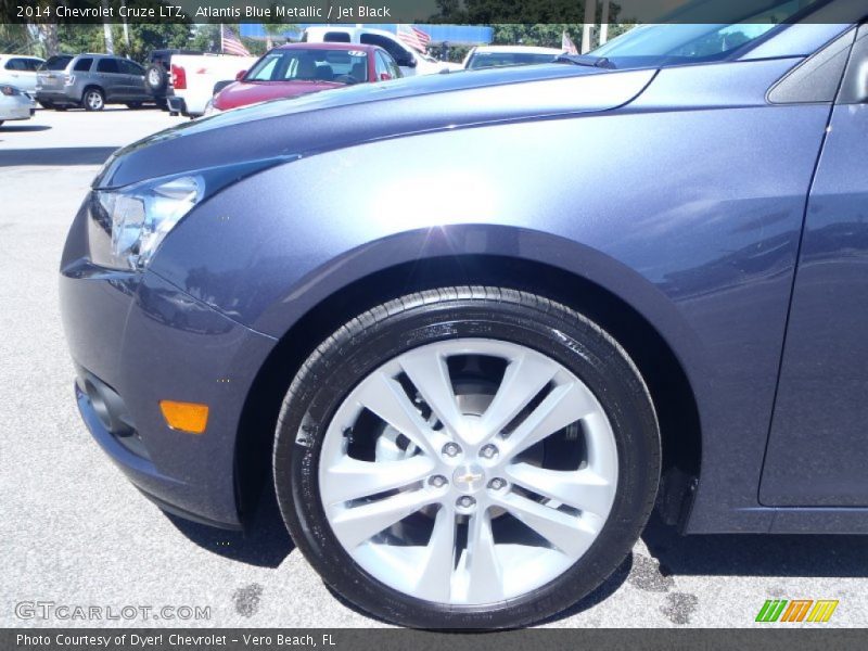 Atlantis Blue Metallic / Jet Black 2014 Chevrolet Cruze LTZ