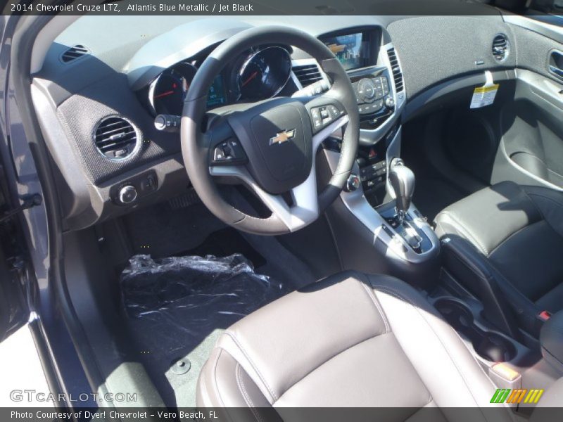 Atlantis Blue Metallic / Jet Black 2014 Chevrolet Cruze LTZ