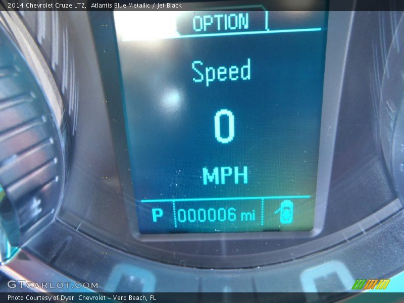 Atlantis Blue Metallic / Jet Black 2014 Chevrolet Cruze LTZ