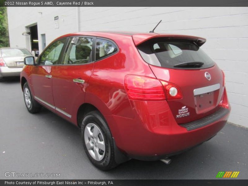 Cayenne Red / Black 2012 Nissan Rogue S AWD