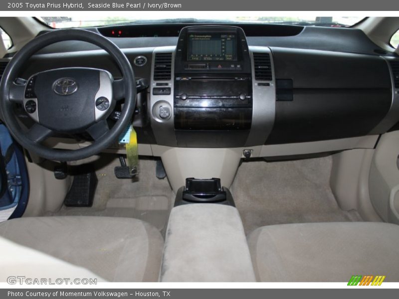 Seaside Blue Pearl / Ivory/Brown 2005 Toyota Prius Hybrid
