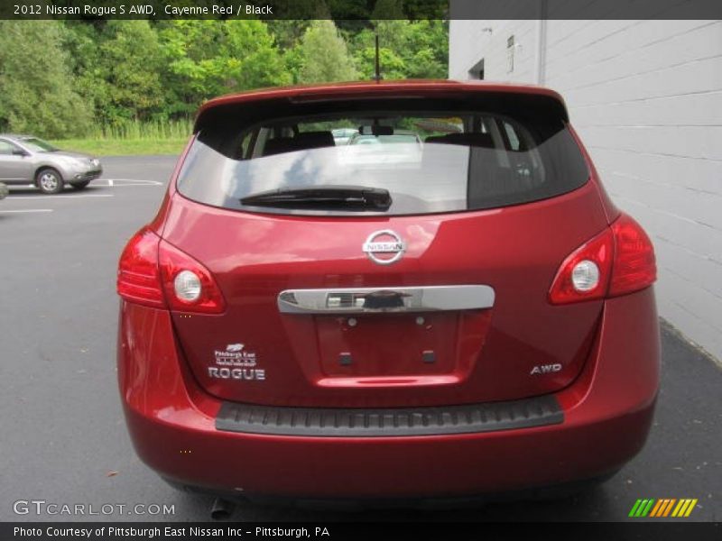 Cayenne Red / Black 2012 Nissan Rogue S AWD