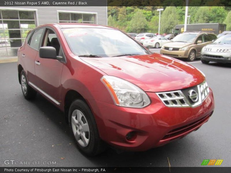 Cayenne Red / Black 2012 Nissan Rogue S AWD