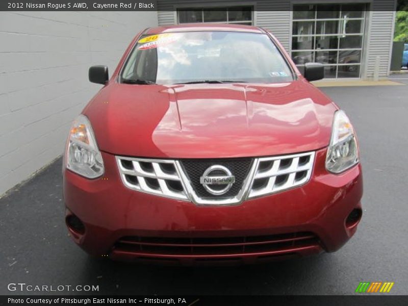 Cayenne Red / Black 2012 Nissan Rogue S AWD