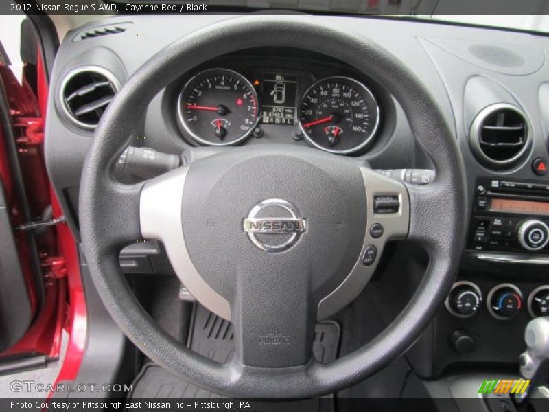Cayenne Red / Black 2012 Nissan Rogue S AWD