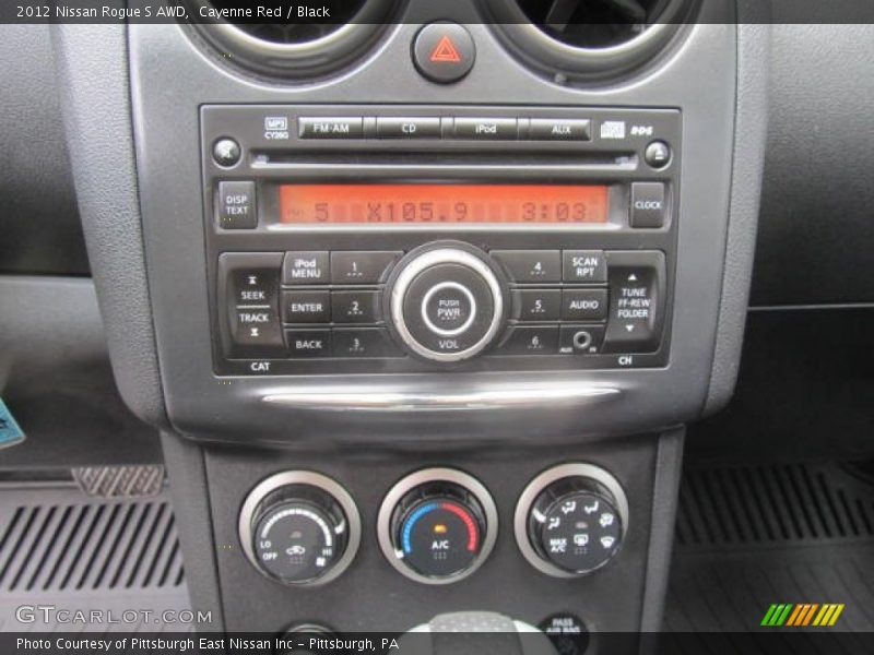 Cayenne Red / Black 2012 Nissan Rogue S AWD