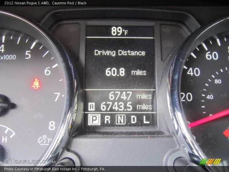 Cayenne Red / Black 2012 Nissan Rogue S AWD