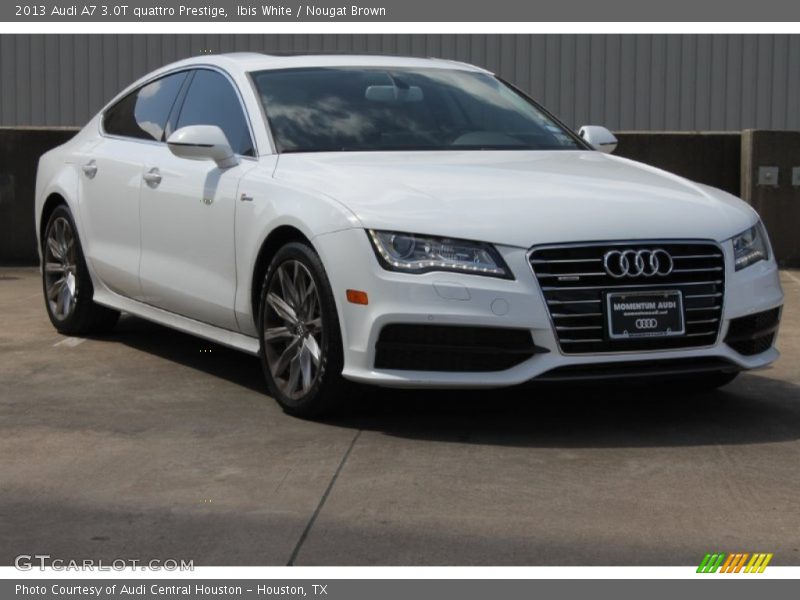 Ibis White / Nougat Brown 2013 Audi A7 3.0T quattro Prestige