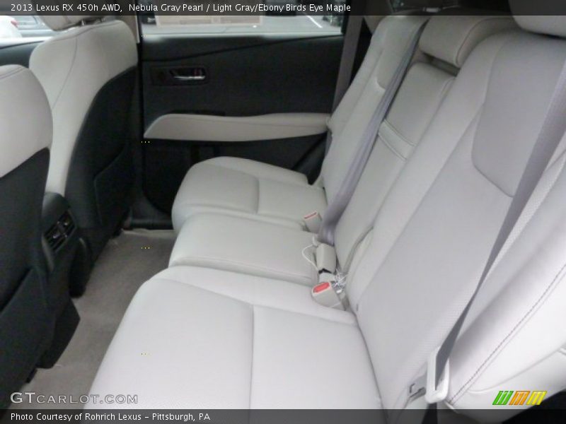 Nebula Gray Pearl / Light Gray/Ebony Birds Eye Maple 2013 Lexus RX 450h AWD