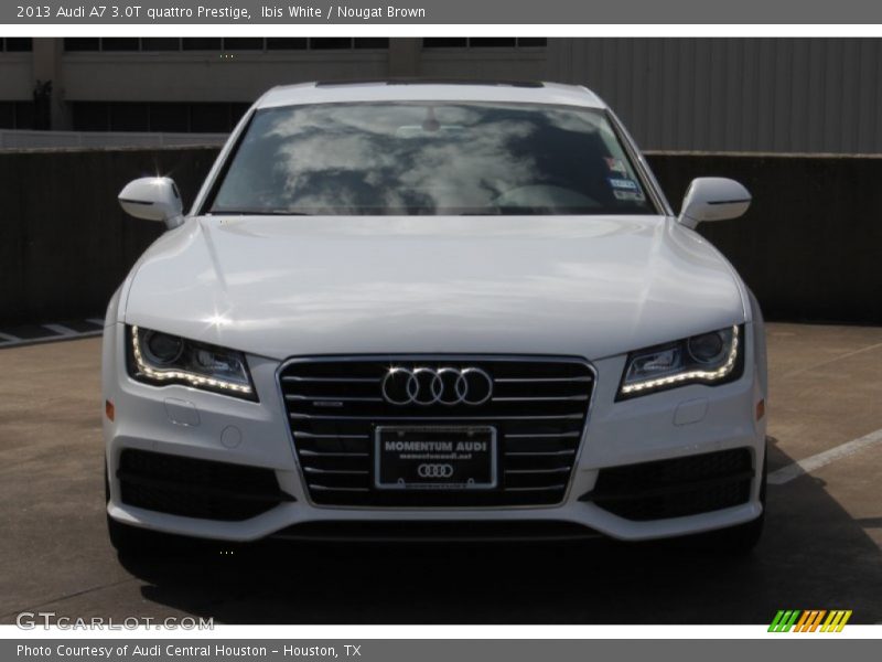 Ibis White / Nougat Brown 2013 Audi A7 3.0T quattro Prestige