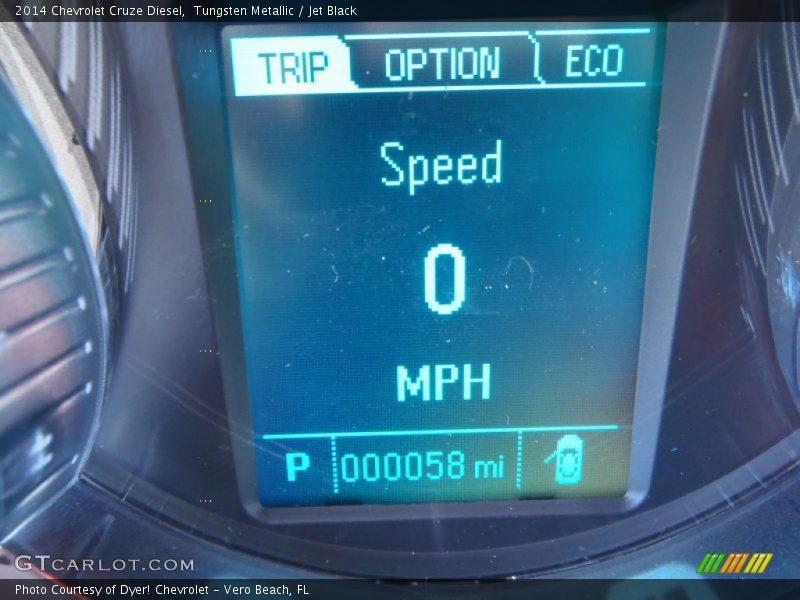 Tungsten Metallic / Jet Black 2014 Chevrolet Cruze Diesel