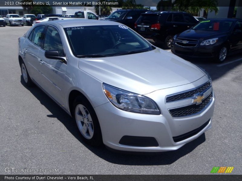 Silver Ice Metallic / Jet Black/Titanium 2013 Chevrolet Malibu LS