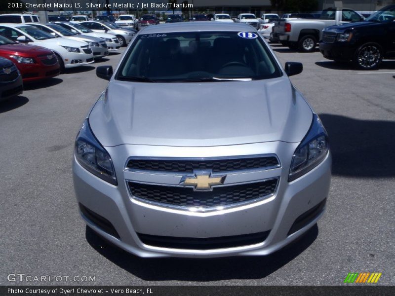 Silver Ice Metallic / Jet Black/Titanium 2013 Chevrolet Malibu LS