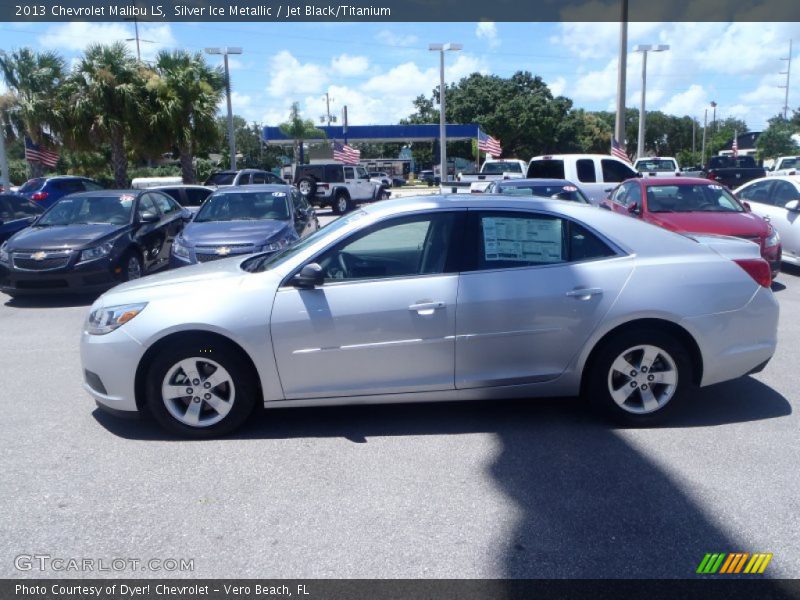 Silver Ice Metallic / Jet Black/Titanium 2013 Chevrolet Malibu LS