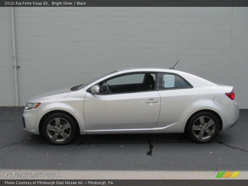 Bright Silver / Black 2010 Kia Forte Koup EX