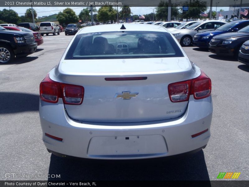 Silver Ice Metallic / Jet Black/Titanium 2013 Chevrolet Malibu LS