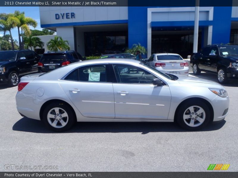 Silver Ice Metallic / Jet Black/Titanium 2013 Chevrolet Malibu LS