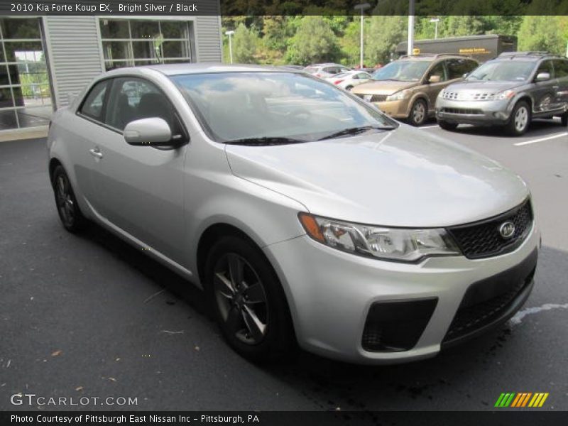 Bright Silver / Black 2010 Kia Forte Koup EX