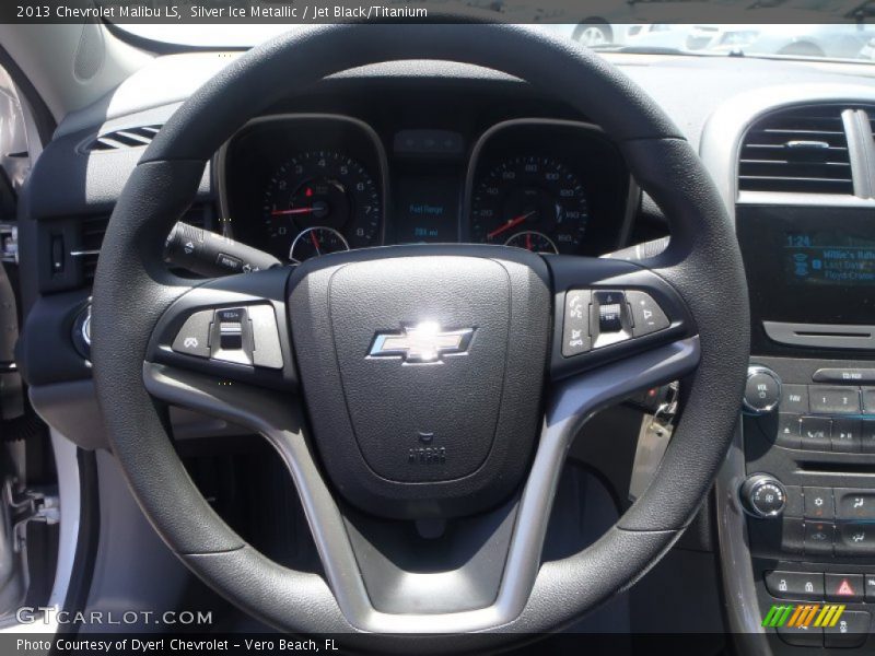 Silver Ice Metallic / Jet Black/Titanium 2013 Chevrolet Malibu LS