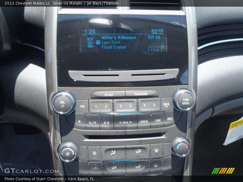 Silver Ice Metallic / Jet Black/Titanium 2013 Chevrolet Malibu LS