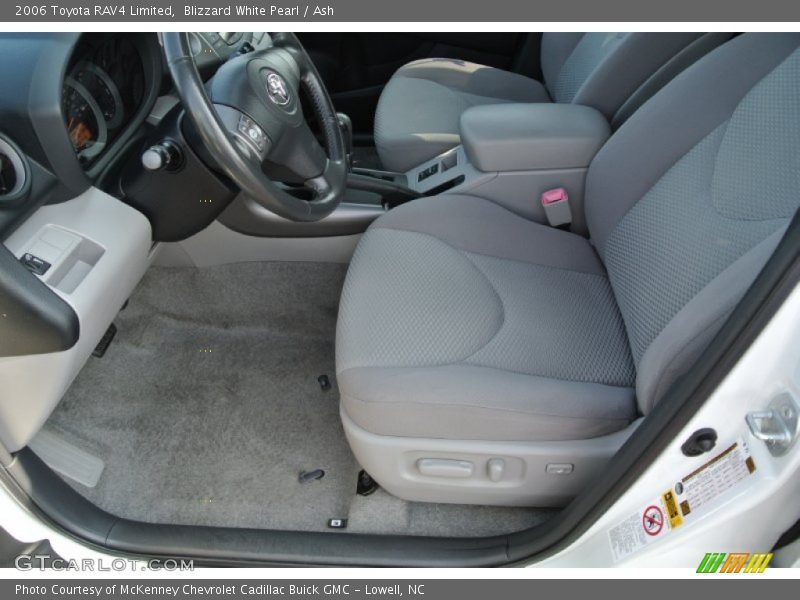 Blizzard White Pearl / Ash 2006 Toyota RAV4 Limited