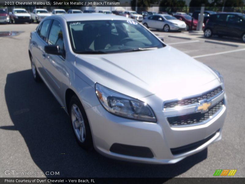Silver Ice Metallic / Jet Black/Titanium 2013 Chevrolet Malibu LS