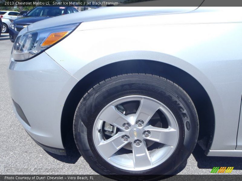 Silver Ice Metallic / Jet Black/Titanium 2013 Chevrolet Malibu LS