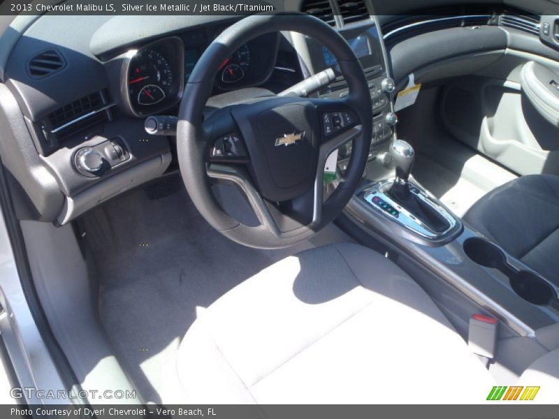 Silver Ice Metallic / Jet Black/Titanium 2013 Chevrolet Malibu LS