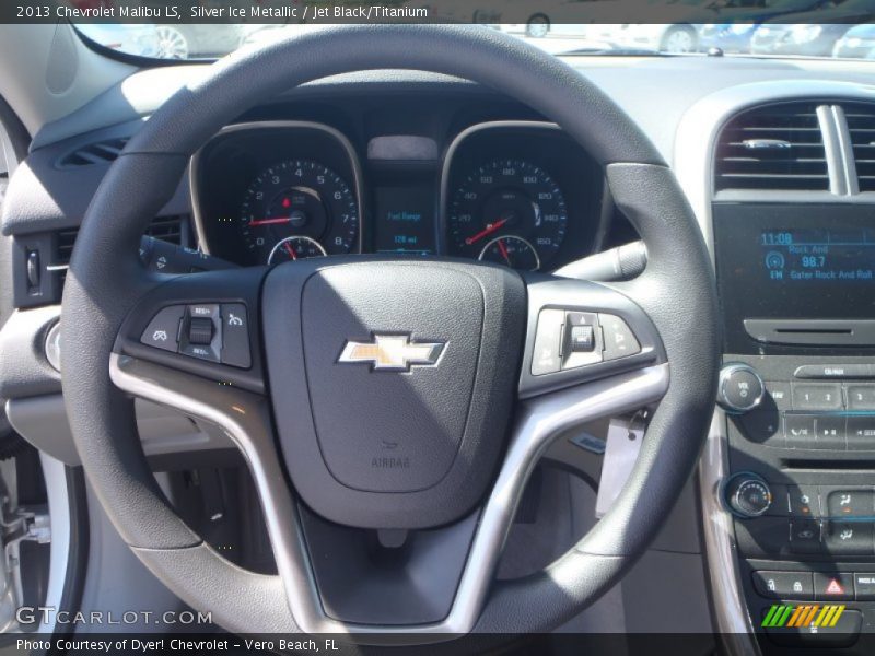 Silver Ice Metallic / Jet Black/Titanium 2013 Chevrolet Malibu LS