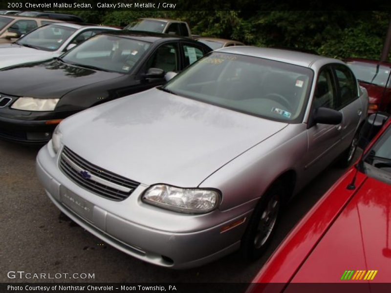 Galaxy Silver Metallic / Gray 2003 Chevrolet Malibu Sedan