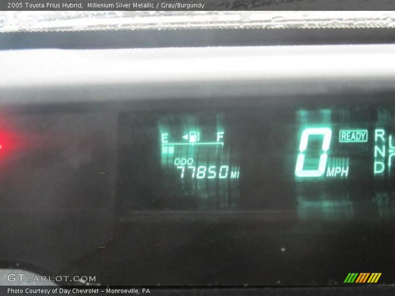 Millenium Silver Metallic / Gray/Burgundy 2005 Toyota Prius Hybrid