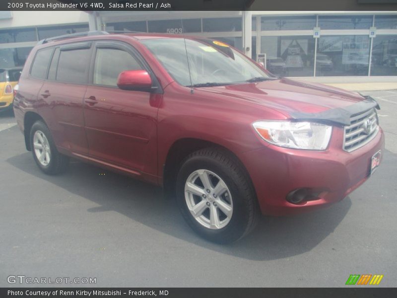 Salsa Red Pearl / Ash 2009 Toyota Highlander V6 4WD